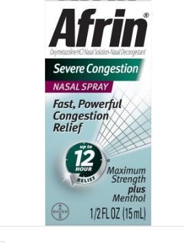 Photo 1 of 2 pk Afrin Severe Congestion Nasal Spray 0.5 Oz by Afrin
