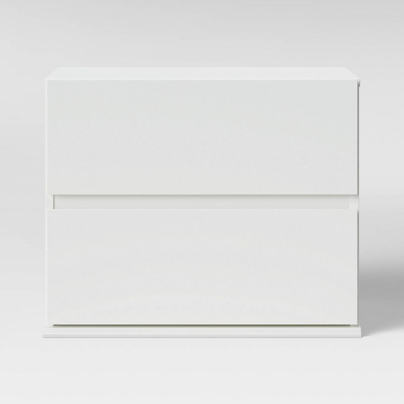 Photo 1 of 2 Drawer Modular Nightstand White - Room Essentials™
