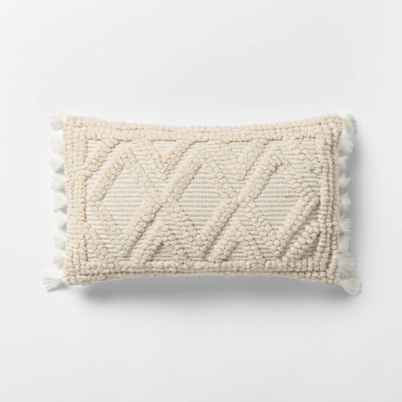 Photo 1 of 2 PACK OF- Woven Textured Diamond Throw Pillow - Opalhouse™
