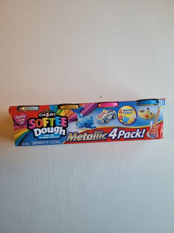 Photo 1 of 2 PACK*
Cra Z Art Softee Dough 4 Pack Metallic New in Box (play-doah)
