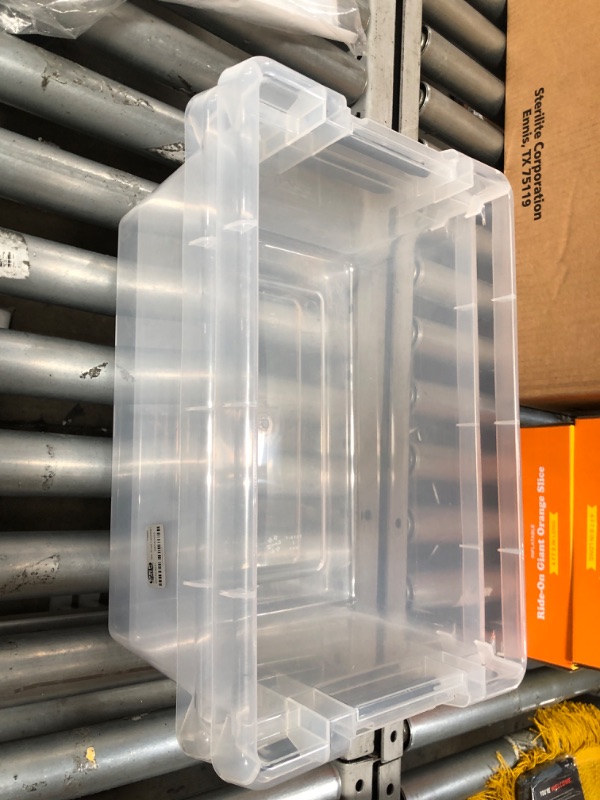 Photo 1 of 2 PACK*
CLEAR STORAGE BIN  11" X 16"
