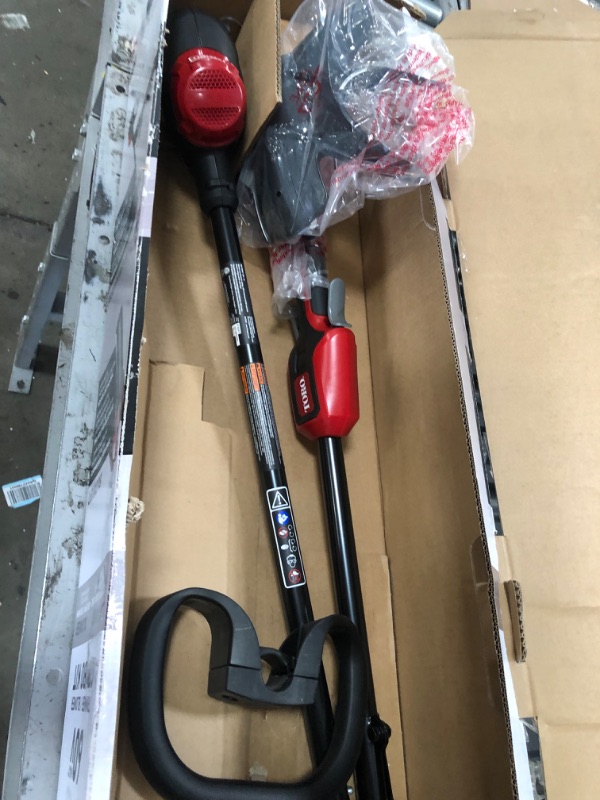 Photo 6 of (NON-FUNCTIONAL BATTERY) Toro 60V Max Lithium-Ion Cordless String Trimmer and Leaf Blower Combo Kit (2-Tool), 2.0 Ah Battery and Charger Included