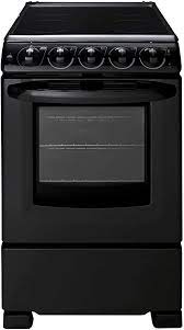 Photo 1 of (SHATTERED/BROKEN-OFF GLASS TOP; DENTED FRAME; MISSING POWER PLUG) Summit Appliance REX2051BRT 20" Wide Electric Smooth-Top Range Oven, Black