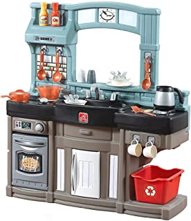 Photo 1 of (PARTS ONLY; MISSING MANUAL) Step2 Best Chefs Kitchen Playset | Kids Play Kitchen with 25-Pc Toy Accessories Set, Real Lights & Sounds, Multicolor , Blue