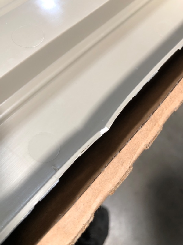 Photo 3 of (DENTED EDGE) Builders Edge 14.75 in. X 59 in. Raised Panel Vinyl Exterior Shutters Pair in Clay
