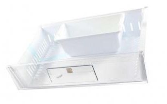 Photo 1 of (BROKEN-OFF CORNER) LG AJP72909821 Refrigerator Freezer Basket, Upper
