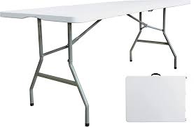 Photo 1 of (DENTED EDGE) JingPieCle 6 Foot Folding Table 6ft Portable Plastic Table
