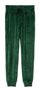 Photo 1 of 3 of- Stars Above Womens Size XXL Lounge Jogger Green Velour Sweat Pants with/ Draw String