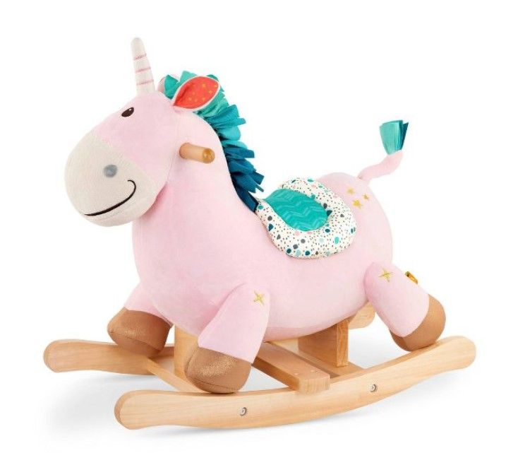 Photo 1 of B. toys Wooden Unicorn Rocker - Cleo

