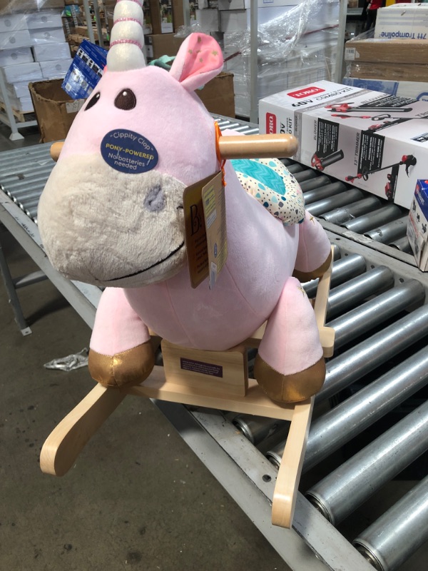 Photo 2 of B. toys Wooden Unicorn Rocker - Cleo

