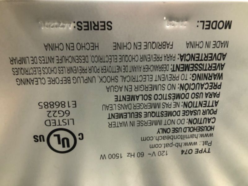 Photo 4 of **UNFUNCTIONAL**- Hamilton Beach Sure-Crisp Countertop Air Fryer/Toaster Oven - Stainless Steel (31436)
