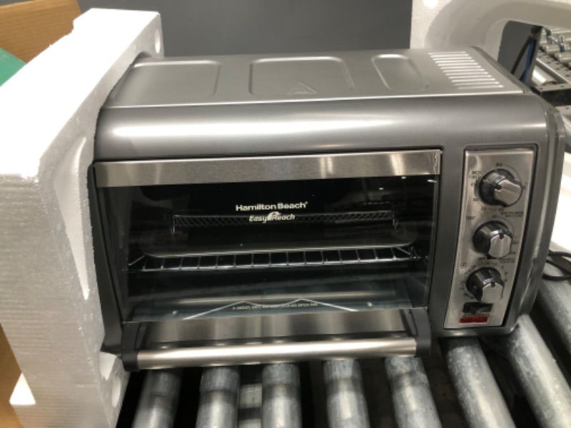 Photo 3 of **UNFUNCTIONAL**- Hamilton Beach Sure-Crisp Countertop Air Fryer/Toaster Oven - Stainless Steel (31436)
