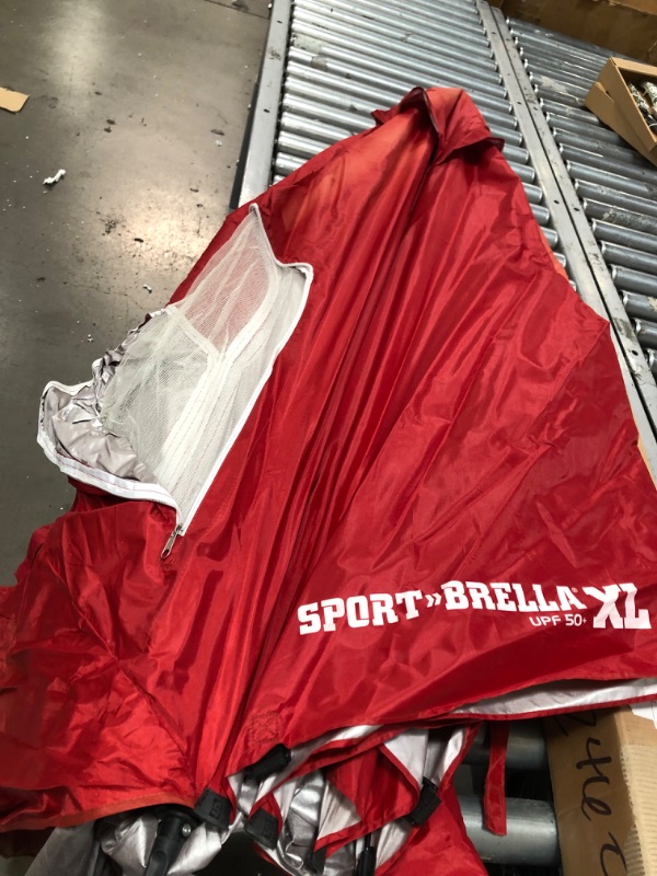 Photo 3 of (DAMAGE, INCOMPLETE)Sport-Brella Premiere XL UPF 50+ Umbrella Shelter for Sun and Rain Protection (9-Foot)
**TIP ON THE TOP BROKE OFF, MISSING HARDWARE**
