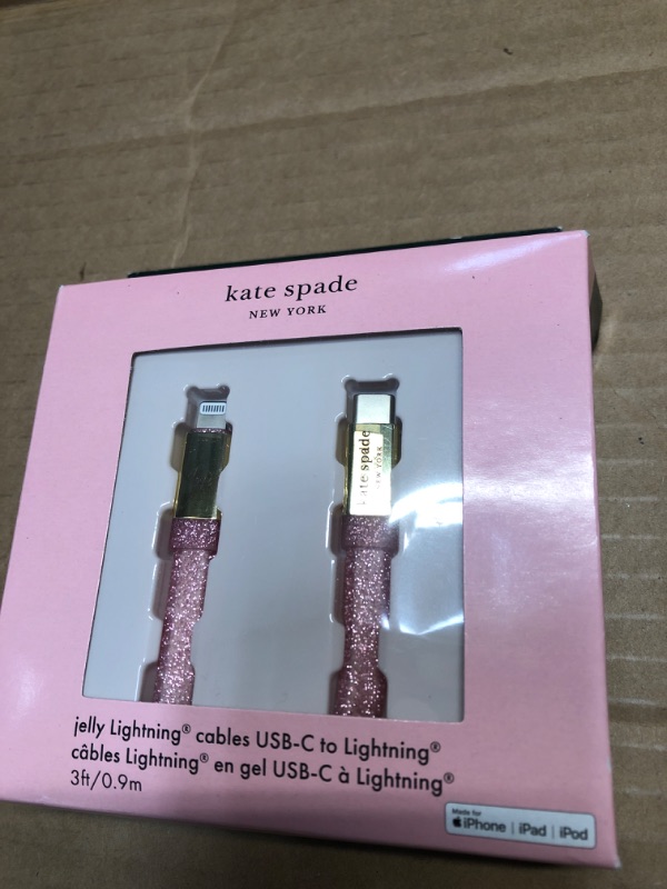 Photo 2 of Kate Spade New York Lightning to USB-C Jelly Cable 3FT 