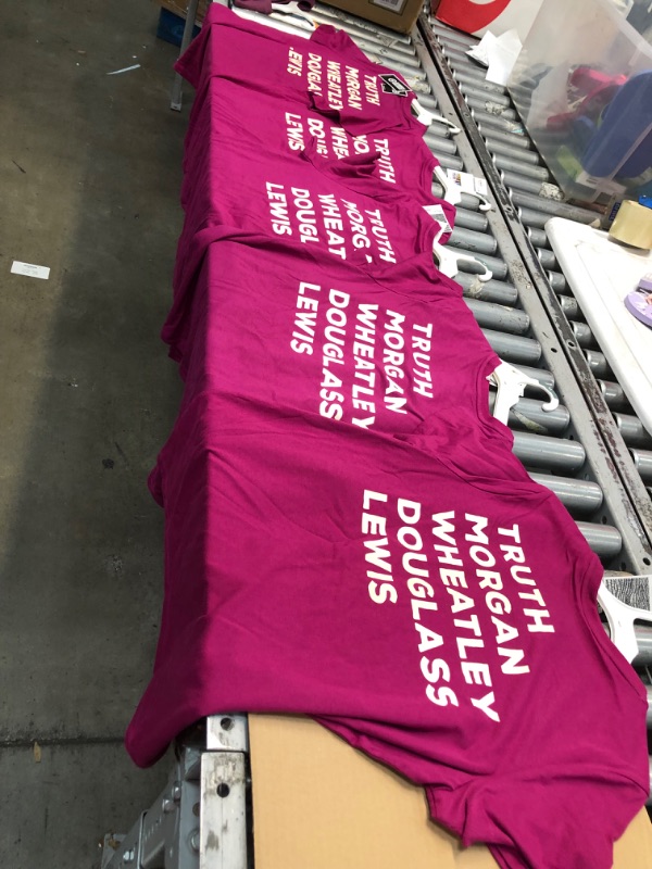 Photo 2 of 5pcks of Black History Month Women's Historical Names Short Sleeve T-Shirt - Purple size medium
