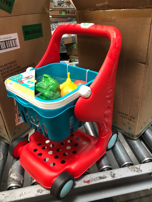 Photo 1 of B. Play - Shopping Cart & Play Food - Shop & Glow Toy Cart
