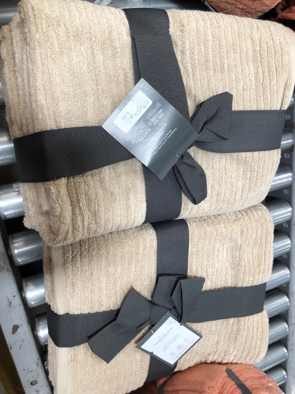 Photo 2 of 2PK-2pk Quick Dry Ribbed Bath Towel Set - Threshold™
