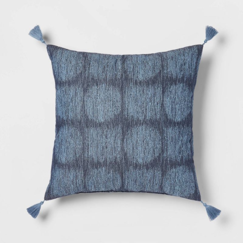 Photo 1 of 2PK-Woven Geometric Square Throw Pillow - Threshold™
