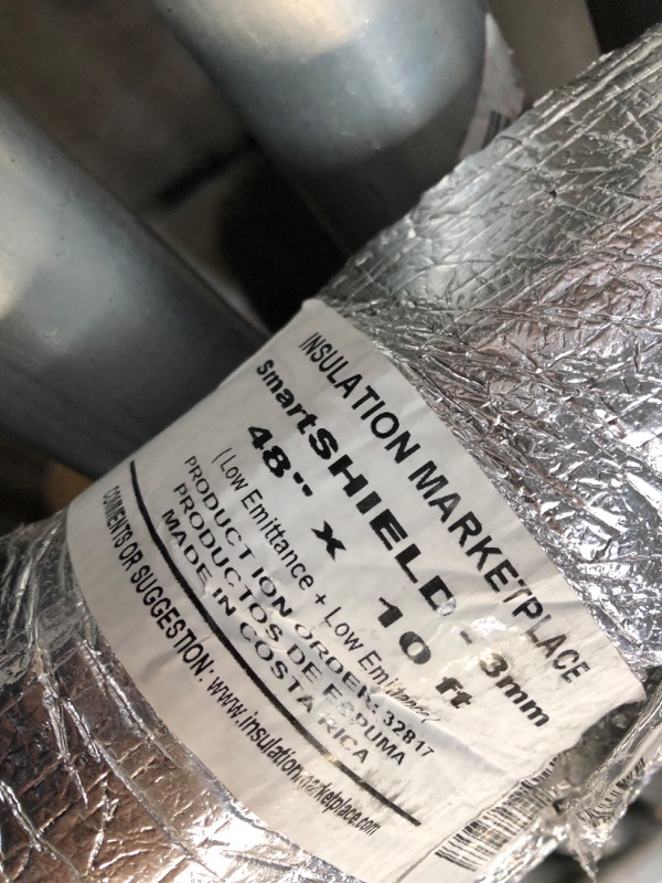 Photo 3 of (DAMAGE)SmartSHIELD -20mm 48"X10ft Reflective Insulation Roll, Foam Core Radiant Barrier, Thermal Foil Insulation Panel  R-23
**CUT**
