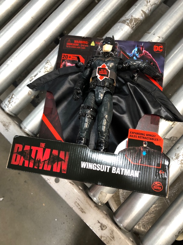 Photo 2 of Batman 12-inch Wingsuit Action Figure with Lights and Phrases, Expanding Wings.