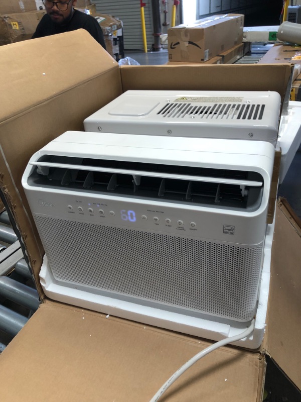 Photo 4 of Midea 8,000 BTU Smart Inverter U-Shaped Window Air Conditioner, 35% Energy Savings, Extreme Quiet, MAW08V1QWT (1860705)
