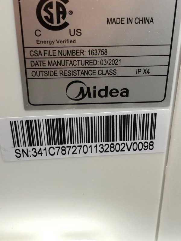 Photo 2 of Midea 8,000 BTU Smart Inverter U-Shaped Window Air Conditioner, 35% Energy Savings, Extreme Quiet, MAW08V1QWT (1860705)
