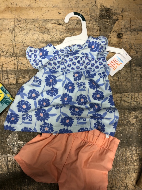 Photo 1 of 2 Pack Kids Clothes Bundle (Yellow Dress:6m, Blue Floral:3m)