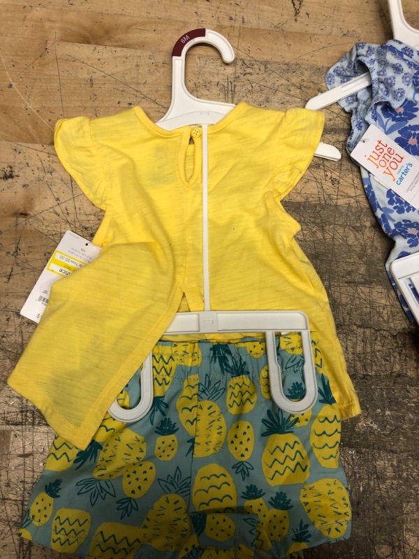 Photo 3 of 2 Pack Kids Clothes Bundle (Yellow Dress:6m, Blue Floral:3m)