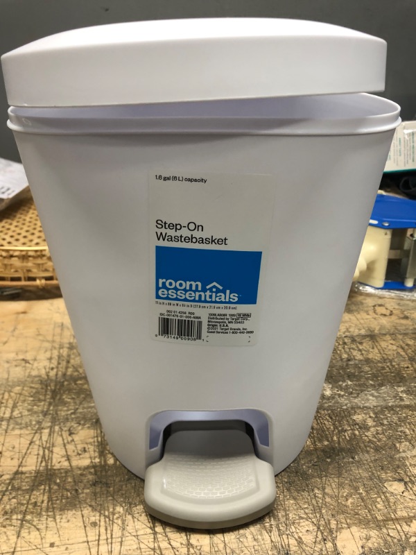 Photo 3 of 1.6gal Round Step Trash Can - Room Essentials™
