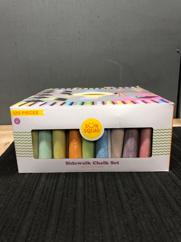 Photo 1 of 120pc Sidewalk Chalk - Sun Squad