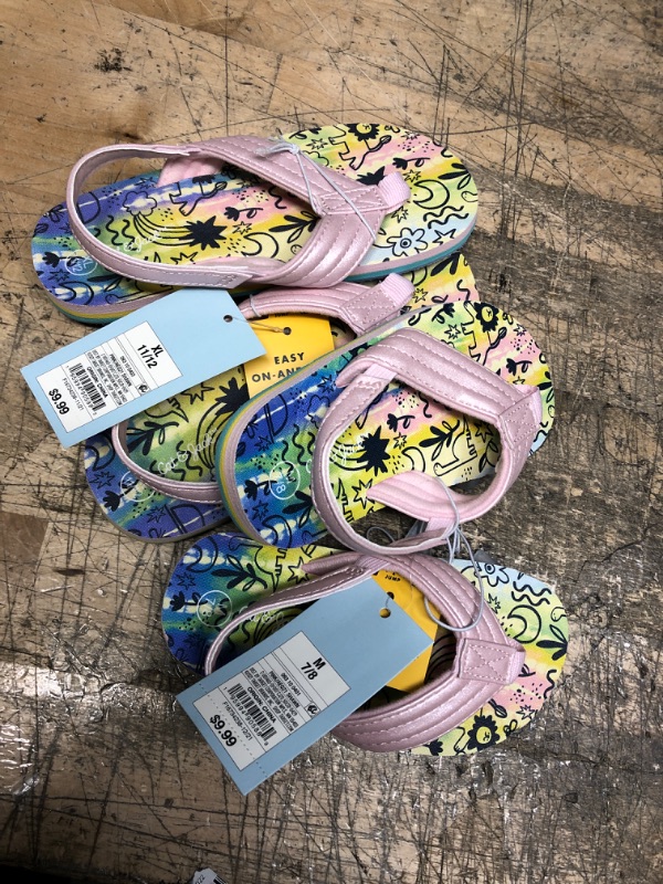 Photo 2 of 2 Toddler Shawn Tie-Dye Slip-on Flip Flop Sandals - Cat & Jack™(M-7/8), (XL-11/12)
