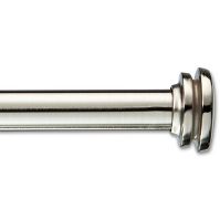 Photo 1 of 28"-48" Drapery Endcap Cafe Rod Brushed Nickel - Room Essentials™