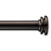 Photo 1 of 28"-48" Drapery Endcap Cafe Rod Oil Rubbed Bronze - Room Essentials™