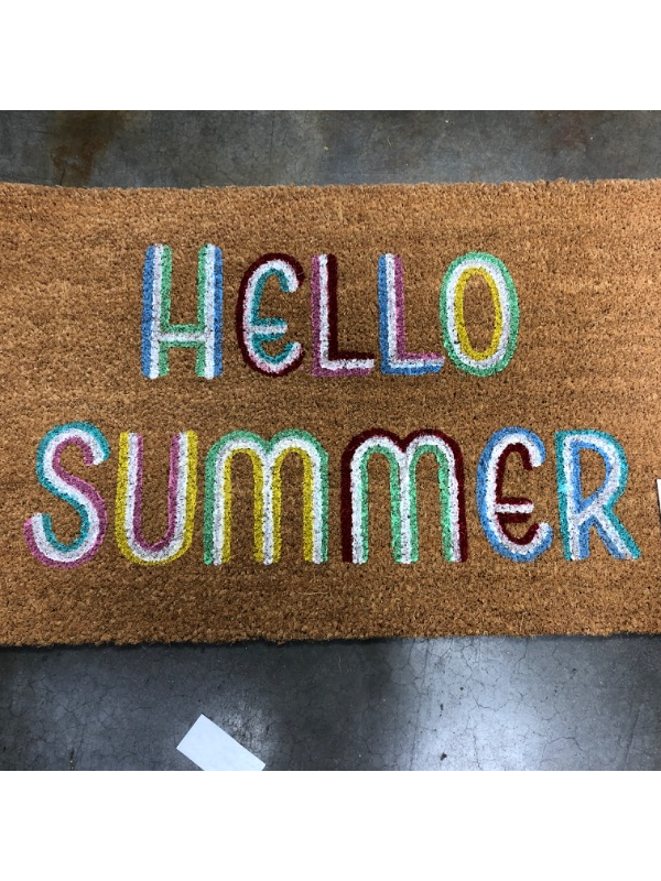 Photo 2 of 16x26 Hello Summer Doormat Brown - Sun Squad