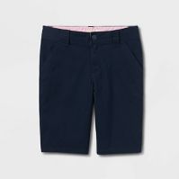 Photo 1 of 2 Pack Girls' Uniform Chino Shorts - Cat & Jack™ Blue Size 5.

