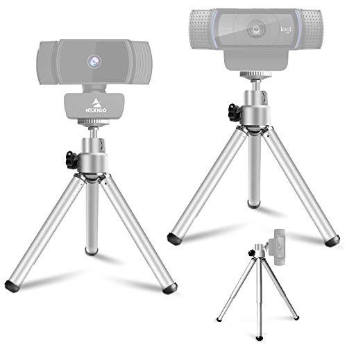 Photo 1 of 2 Pack- Lightweight Mini Tripod for Webcam, NexiGo Upgraded Extendable Tripod Stand, Compatible with Logitech Webcam C920 C922 C930e C920x Brio, for Vlogging.
