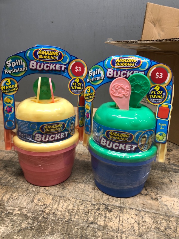 Photo 1 of 6 pack Bucket of Amazing Bubbles - New
