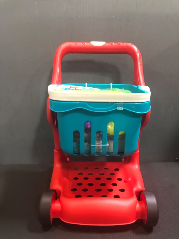 Photo 2 of B. Play - Shopping Cart & Play Food - Shop & Glow Toy Cart
