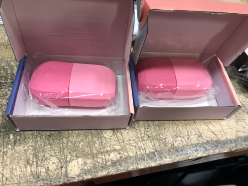 Photo 1 of 2 PACK---Ice Roller for Face, Ice Facial Roller for Face and Eye, Food-Grade Leak-Proof Silicone Ice Face Roller, Reusable Face Beauty Ice Cube Mold, Gua Sha Face Massager for Eye Puffiness Relief (Pink)
