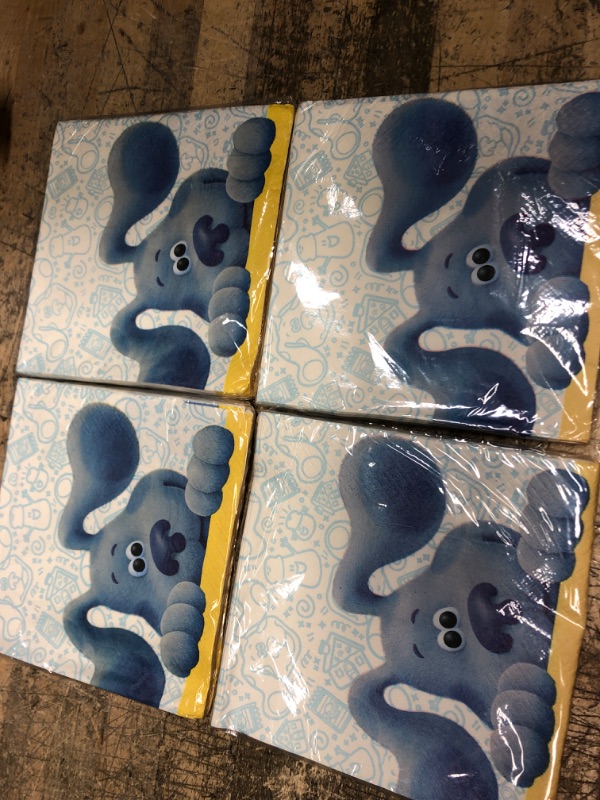 Photo 2 of 4 pack—Unique Blue's Clues Luncheon Napkins 12.75INx12.75IN