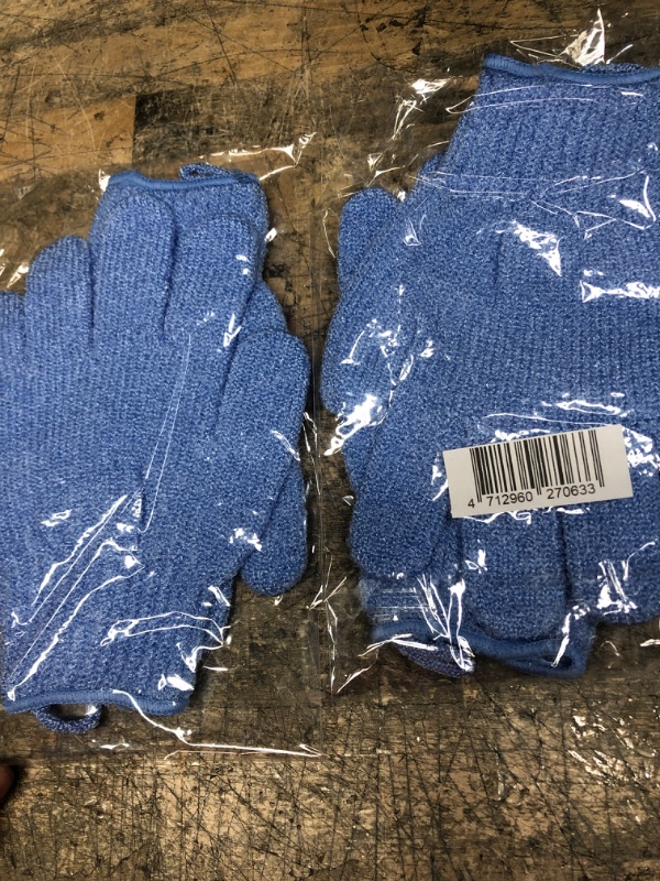 Photo 2 of 2 PACK---Exfoliating Gloves - Body Scrub for Smooth and Soft Skin - Body Exfoliator for Ingrown Hair Dead Skin Remover and Itchy and Flaky Skin - Scrubber Shower...
