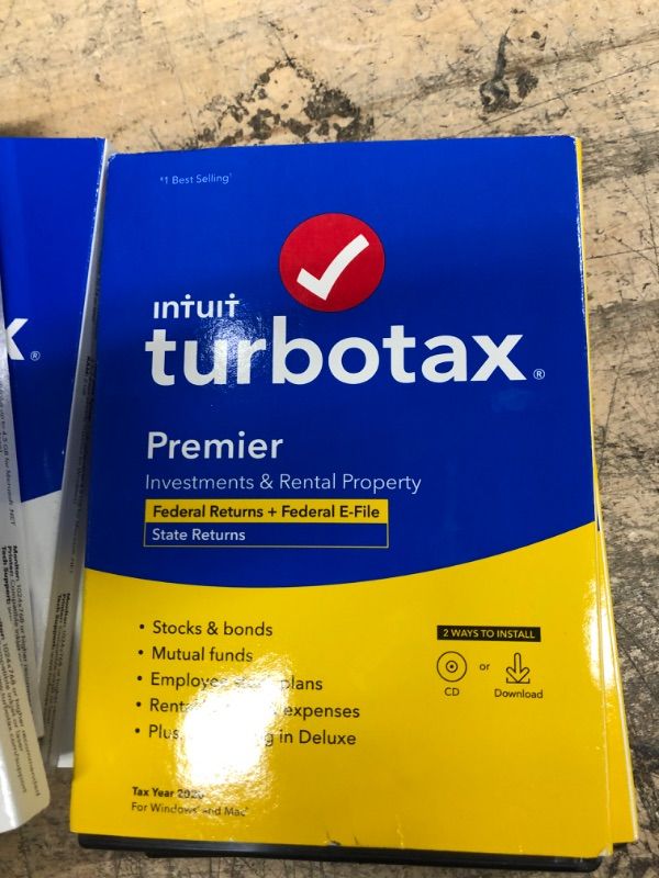 Photo 2 of [Old Version] TurboTax Premier 2020 Desktop Tax Software, Federal and State Returns + Federal E-file [Amazon Exclusive] [PC/Mac Disc]
