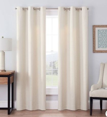 Photo 1 of 1pc Blackout Windsor Curtain Panel - Eclipse

