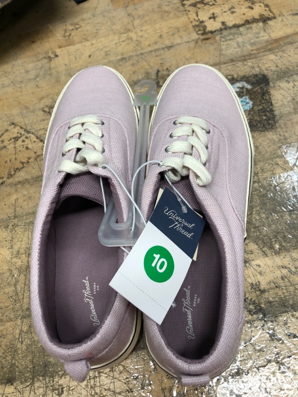 Photo 2 of (Color: light lilac , Size: 10) Women's Molly Vulcanized Lace-up Sneakers