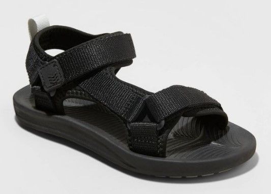 Photo 1 of All In Motion Boys' Everest Ankle Strap Sandals Black Size 6 