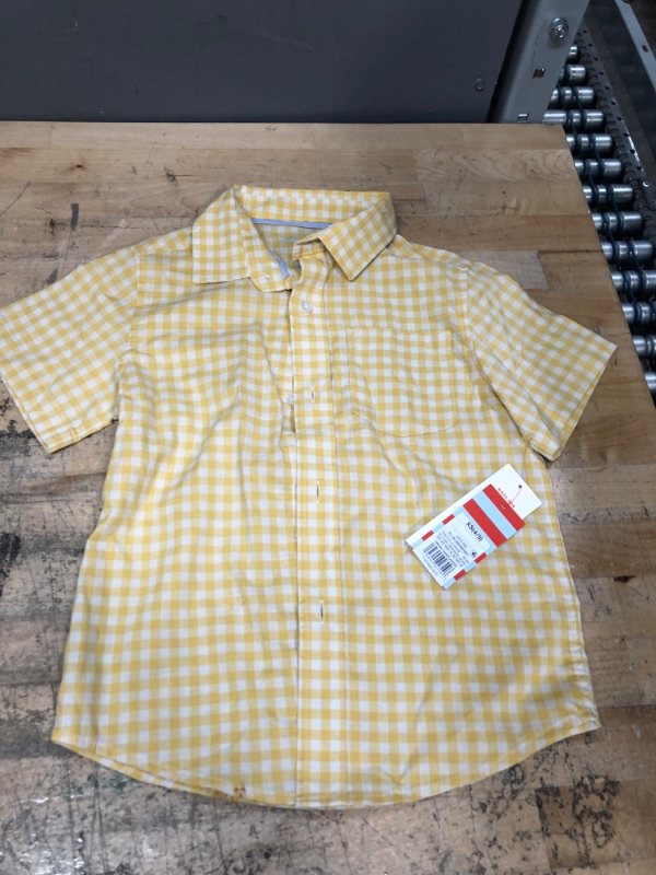 Photo 4 of 2 PACK** (Xs) Boys' Woven Button-Down Short Sleeve Shirt - Cat & Jack™