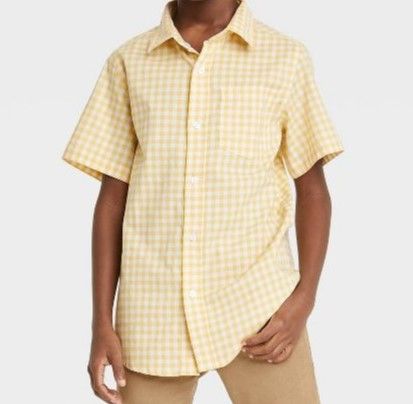 Photo 2 of 2 PACK** (Xs) Boys' Woven Button-Down Short Sleeve Shirt - Cat & Jack™