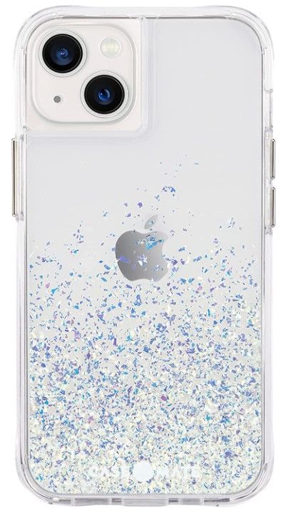 Photo 1 of Case-Mate - Twinkle Ombre - Case for iPhone 13 - Reflective Foil Elements - 10 ft Drop Protection - 6.1 Inch - Ombre Stardust