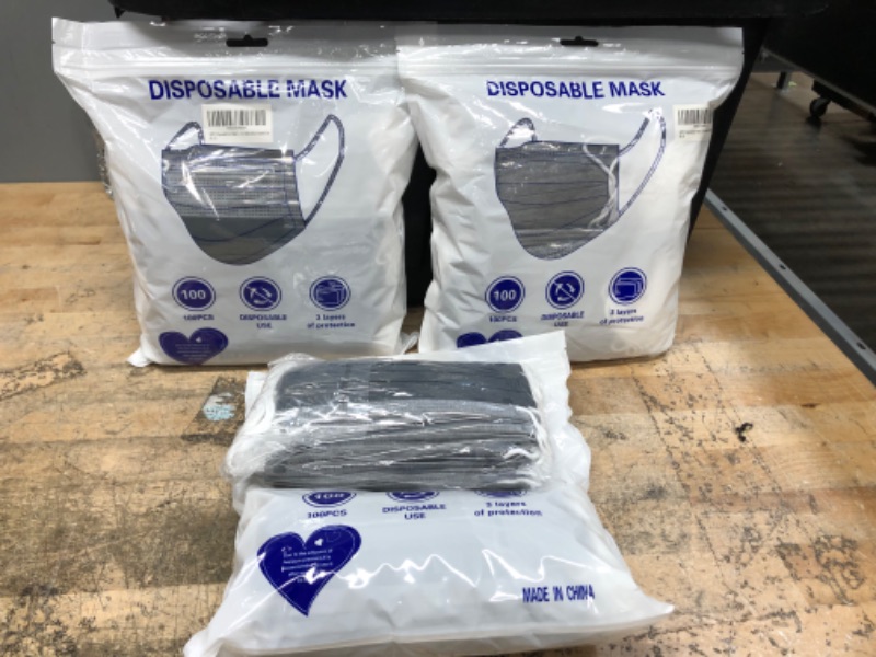 Photo 1 of 3 PACK 100 Disposable Masks