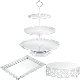 Photo 1 of 3 Tiers White Plastic Cupcake Stand Holder & tray